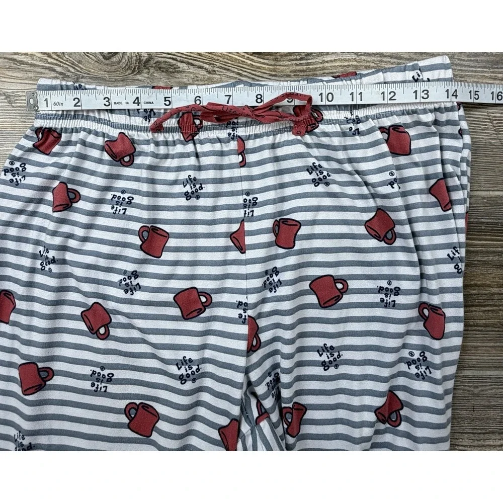 Life Is Good 2 Piece Pajama Set Tee Shirt & Pants 